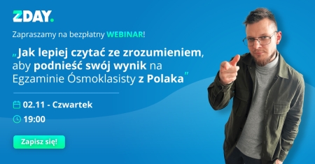 Webinar z ekspertem od języka polskiego dla uczniów kl. VIII