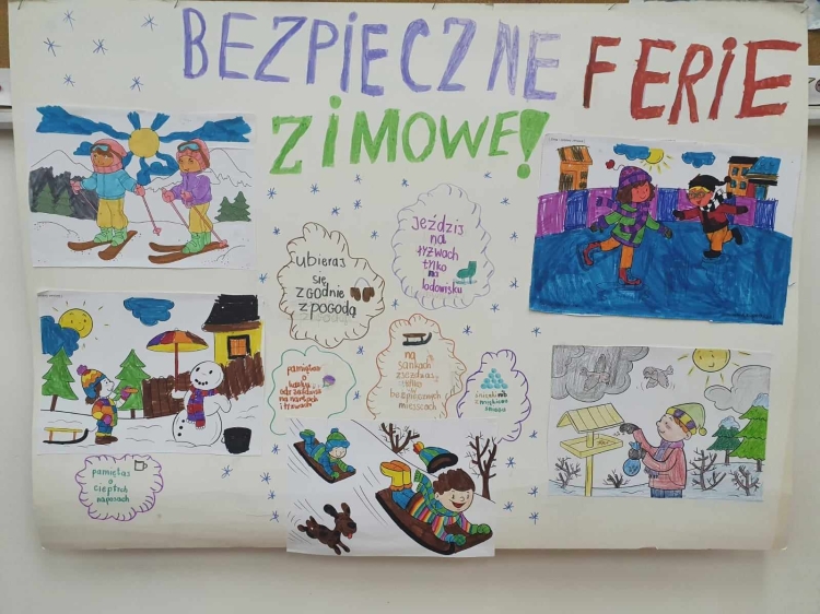Pomysł Na Plakat Bezpieczne Ferie Nasze zasady - Bezpieczne ferie zimowe - Szkoła Podstawowa nr 401w