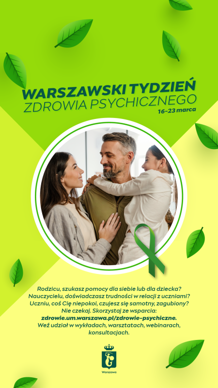 Warszawski Tydzień Zdrowia Psychicznego 16-23 marca 2024 r.