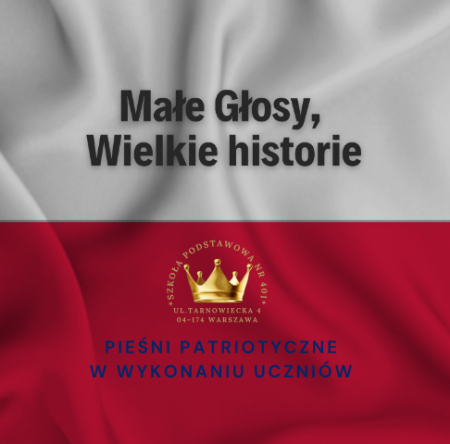 Premiera płyty ''Małe głosy, Wielkie historie'' - pieśni patriotyczne w wykonaniach naszyc