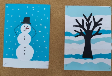 Zimowe prace plastyczne