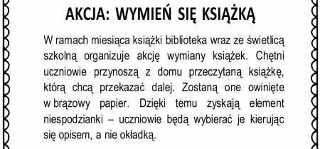 Akcja ''Wymień się książką''