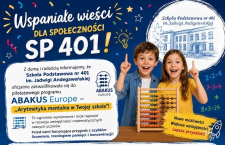 Nasza szkoła zakwalifikowała się do pilotażowego programu ABAKUS Europe