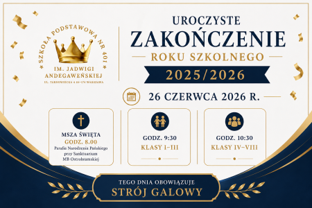 Uroczyste Zakończenie Roku Szkolnego 2025/2026