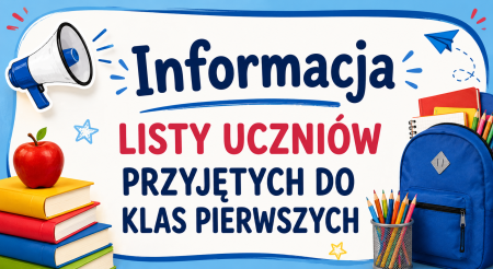 Informacja dla rodziców uczniów klas pierwszych 